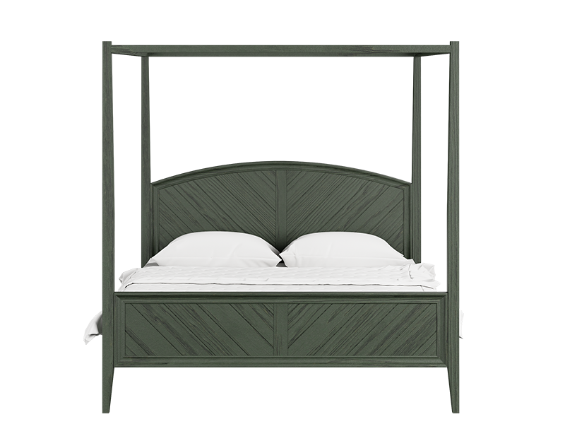 Virginia King Size Bed - Jade Green